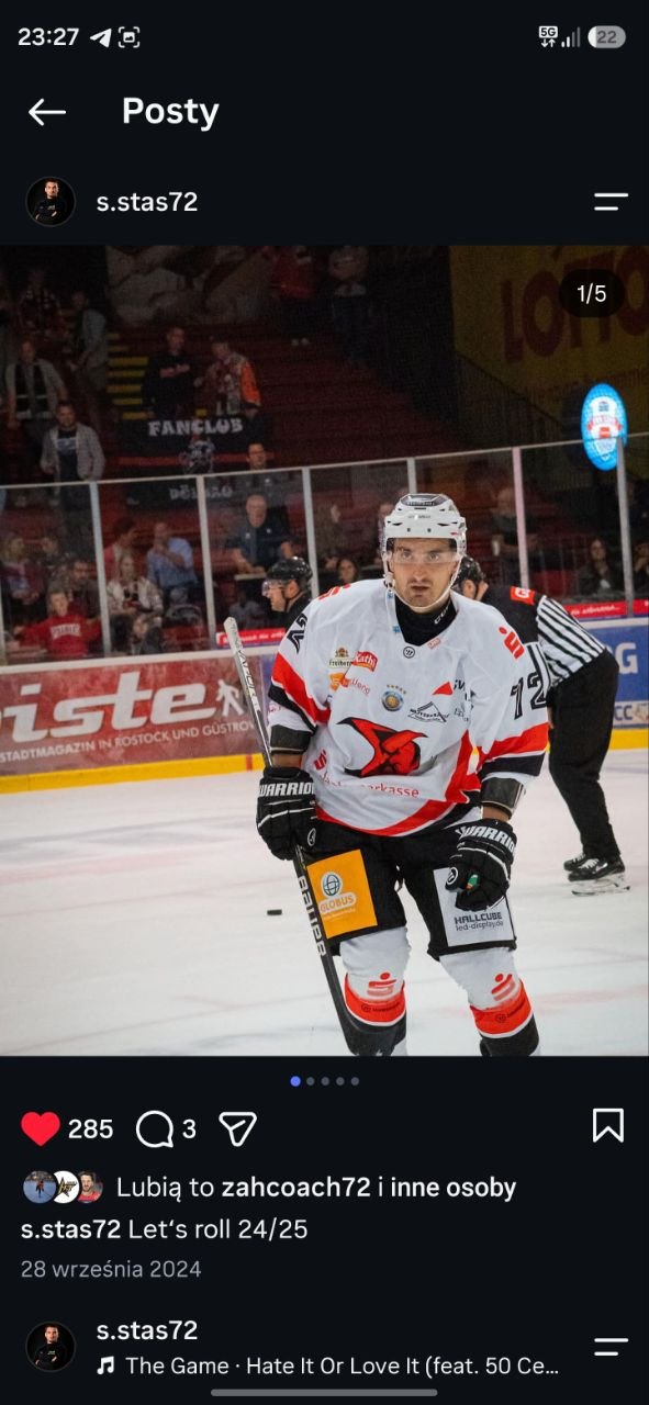 Hockeyspieler auf dem Eis
